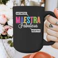 Maestra Fabulosa Bilingual Spanish Espanol Teacher School Graphic Print Coffee Mug, funny design