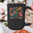 Maestra Flowers Spanish Teacher Cinco De Mayo Graphic Print Coffee Mug, funny design