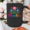 Maestra Proud Spanish Teacher Bilingual Teacher Latina Graphic Print Coffee Mug, funny design