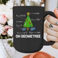 Math Geometry Christmas Tree Geometree Teacher Graphic Print Coffee Mug, funny design