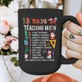 Math Teacher Christmas 12 Days Of Teaching Math Christmas Graphic Print Coffee Mug, funny design Math Teacher Christmas 12 Days Of Teaching Math Christmas Graphic Print Coffee Mug, funny design