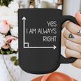 Math Teacher Geometry Angle Pun I'm Yes Always Right Graphic Print Coffee Mug, funny design Math Teacher Geometry Angle Pun I'm Yes Always Right Graphic Print Coffee Mug, funny design