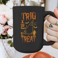 Math Teacher Nerd Student Halloween Trig Or Treat Graphic Print Coffee Mug, funny design