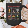 Merry Syllables Teacher Christmas Educational Kids Graphic Print Coffee Mug, funny design Merry Syllables Teacher Christmas Educational Kids Graphic Print Coffee Mug, funny design
