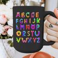 Monster ABC Cute Alphabet Halloween Teacher Costume Kids Graphic Print Coffee Mug, funny design