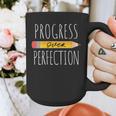 Motivational Progress Over Perfection Back To School Teacher Graphic Print Coffee Mug, funny design Motivational Progress Over Perfection Back To School Teacher Graphic Print Coffee Mug, funny design