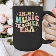 In My Music Teacher Era Retro Back To School Musician Band Men Women Graphic Print Coffee Mug, funny design