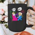 Nerdy Pythagoras Fighting Over C Squared Math Teacher Graphic Print Coffee Mug, funny design