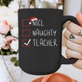 Nice Naughty Teacher Christmas List Instructor Santa Claus Men Women Graphic Print Coffee Mug, funny design Nice Naughty Teacher Christmas List Instructor Santa Claus Men Women Graphic Print Coffee Mug, funny design