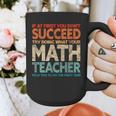 If You Have No Success At First Try It With a Fun Maths Teacher Graphic Print Coffee Mug, funny design If You Have No Success At First Try It With a Fun Maths Teacher Graphic Print Coffee Mug, funny design