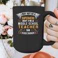 Not Superhero But Middle School Teacher For Men Women Graphic Print Coffee Mug, funny design
