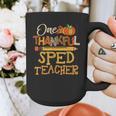 One Thankful Sped Teacher Cute Thanksgiving Women Graphic Print Coffee Mug, funny design One Thankful Sped Teacher Cute Thanksgiving Women Graphic Print Coffee Mug, funny design