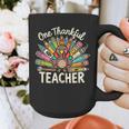 One Thankful Teacher Cute Thanksgiving Turkey School Graphic Print Coffee Mug, funny design One Thankful Teacher Cute Thanksgiving Turkey School Graphic Print Coffee Mug, funny design