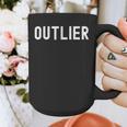 Outlier Statistics Teacher Statistics Data Science Men Women Kids Graphic Print Coffee Mug, Science Teacher Gifts, funny design