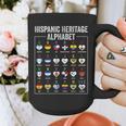 Hispanic Flags Alphabet Hearts Latin Heritage For Teacher Graphic Print Coffee Mug, funny design