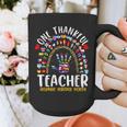 Hispanic Heritage Month One Thankful Teacher Rainbow Graphic Print Coffee Mug, funny design