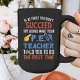 PE Teacher Succeed Sport Teacher School Fitness Gym Class Men Women Graphic Print Coffee Mug, Pe Teacher Gifts, funny design