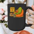Pickle Reading Books Bookworm Teacher Librarian Kids Retro Graphic Print Coffee Mug, funny design