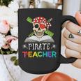 Pirate Teacher Halloween Skull Adult Graphic Print Coffee Mug, funny design Pirate Teacher Halloween Skull Adult Graphic Print Coffee Mug, funny design
