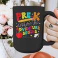 Pre-k Where The Adventure Begins First Day Of Prek Teacher Graphic Print Coffee Mug, funny design Pre-k Where The Adventure Begins First Day Of Prek Teacher Graphic Print Coffee Mug, funny design