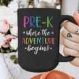 Pre-K Teacher Adventure Begins First Day Preschool Teachers Graphic Print Coffee Mug, funny design Pre-K Teacher Adventure Begins First Day Preschool Teachers Graphic Print Coffee Mug, funny design