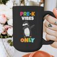 Pre-K Vibes Only Penguin Teachers Kids Back To School Graphic Print Coffee Mug, funny design