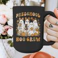Preschool Boo Crew Teacher Kids Halloween Ghost Cat Pumpkin Graphic Print Coffee Mug, funny design