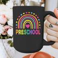 Preschool Rainbow Girls Boys Kids Teacher Back To School Graphic Print Coffee Mug, funny design
