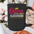 Queen Of The Classroom Teacher Graphic Print Coffee Mug, funny design