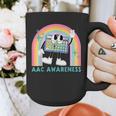 Rainbow AAC Awareness Month SPED Teacher SLP Communication Graphic Print Coffee Mug, funny design