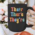 There Their They'Re English Class Grammar Joke Teacher Graphic Print Coffee Mug, English Teacher Gifts, funny design