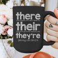 There Their They'Re English Grammar Teacher Humor Graphic Print Coffee Mug, English Teacher Gifts, funny design