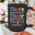 There Their They'Re English Teacher Grammar Memes Graphic Print Coffee Mug, English Teacher Gifts, funny design