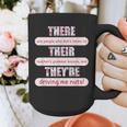 There Their They'Re Teacher English Grammar Police Graphic Print Coffee Mug, English Teacher Gifts, funny design