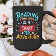 Reading Adventure Library Student Teacher Book Graphic Print Coffee Mug, funny design Reading Adventure Library Student Teacher Book Graphic Print Coffee Mug, funny design