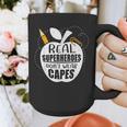 Real Superheroes Wear No Capes Teacher Design Teach Graphic Print Coffee Mug, funny design Real Superheroes Wear No Capes Teacher Design Teach Graphic Print Coffee Mug, funny design