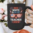 Red & Blue Teacher Crew Shirt 4th Of July Sunglasses Graphic Print Coffee Mug, funny design