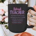 Retiring Teacher Tshirt For Retired Teachers For Men Women Graphic Print Coffee Mug, funny design