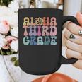 Retro Aloha Third Grade Teacher Summer Vacation Beach Hawaii Graphic Print Coffee Mug, funny design Retro Aloha Third Grade Teacher Summer Vacation Beach Hawaii Graphic Print Coffee Mug, funny design