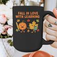 Retro Fall In Love With Learning Autumn Pumpkin Teacher Graphic Print Coffee Mug, funny design Retro Fall In Love With Learning Autumn Pumpkin Teacher Graphic Print Coffee Mug, funny design