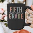 Retro Fifth Grade Dream Team Groovy Teacher Back To School Men Women Girls Kids Graphic Print Coffee Mug, Groovy Teacher Gifts, funny design