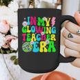Retro Groovy In My Glowing Teacher Era Happy Teacher's Day Graphic Print Coffee Mug, Groovy Teacher Gifts, funny design Retro Groovy In My Glowing Teacher Era Happy Teacher's Day Graphic Print Coffee Mug, Groovy Teacher Gifts, funny design