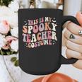 Retro Halloween This Is My Spooky School Teacher Costume Graphic Print Coffee Mug, funny design Retro Halloween This Is My Spooky School Teacher Costume Graphic Print Coffee Mug, funny design