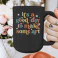 Retro It's a Good Day To Make Some Art Teacher Student Graphic Print Coffee Mug, funny design Retro It's a Good Day To Make Some Art Teacher Student Graphic Print Coffee Mug, funny design
