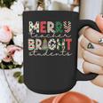 Retro Merry Teacher Bright Students Christmas Teacher Graphic Print Coffee Mug, funny design Retro Merry Teacher Bright Students Christmas Teacher Graphic Print Coffee Mug, funny design