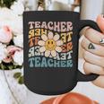 Retro Teacher Daisy Colorful Elementary School Teacher Graphic Print Coffee Mug, funny design Retro Teacher Daisy Colorful Elementary School Teacher Graphic Print Coffee Mug, funny design