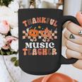 Retro Thankful Music Teacher Pumpkin Fall Thanksgiving Graphic Print Coffee Mug, funny design Retro Thankful Music Teacher Pumpkin Fall Thanksgiving Graphic Print Coffee Mug, funny design