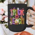 Retro Trick Or Teach Leopard Ghost Halloween Spooky Teacher Graphic Print Coffee Mug, funny design Retro Trick Or Teach Leopard Ghost Halloween Spooky Teacher Graphic Print Coffee Mug, funny design