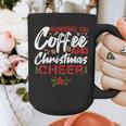 Running On Coffee And Christmas Cheer Lover Teacher For Men Women Kids Graphic Print Coffee Mug, funny design Running On Coffee And Christmas Cheer Lover Teacher For Men Women Kids Graphic Print Coffee Mug, funny design