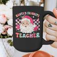 Santa Favorite Teacher Shirt Teacher Christmas Graphic Print Coffee Mug, funny design